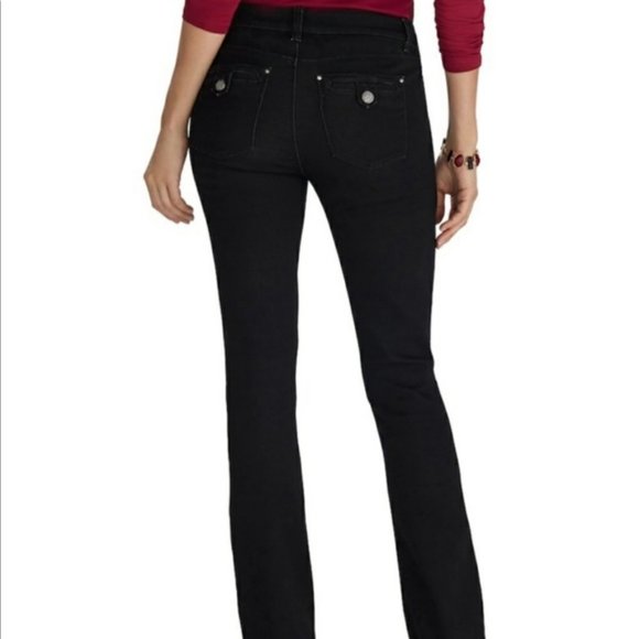 White House Black Market Skinny Flare Jeans Sz 0S - Picture 8 of 9